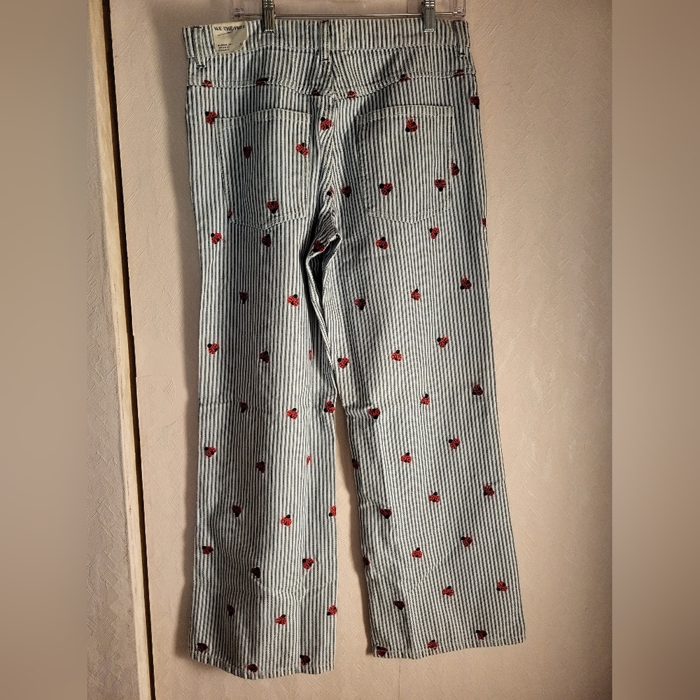Free People Bugged Out Railroad Stripe Jeans - Picture 10 of 11